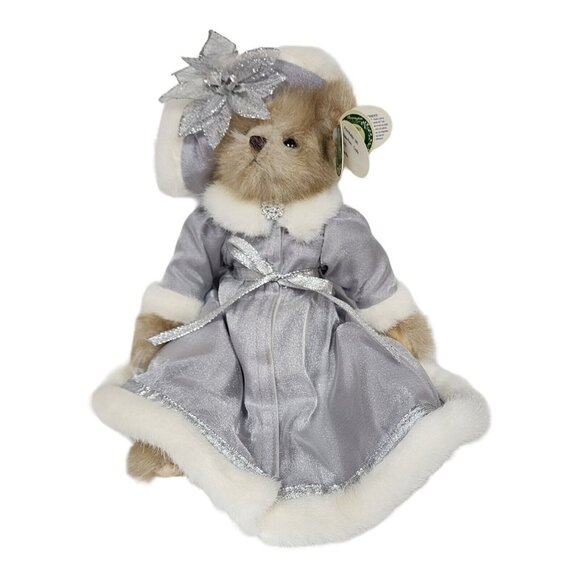 Vintage Bearington Collection Cecilia 14" Jointed Plush Holiday Christmas Bear - Picture 2 of 12